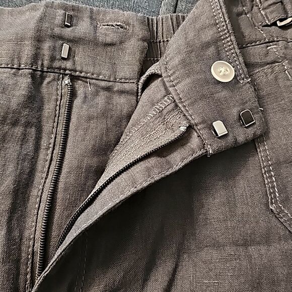 Athleta Voyager Linen Short, Size 8, Granite Blue, NWT - Picture 6 of 10